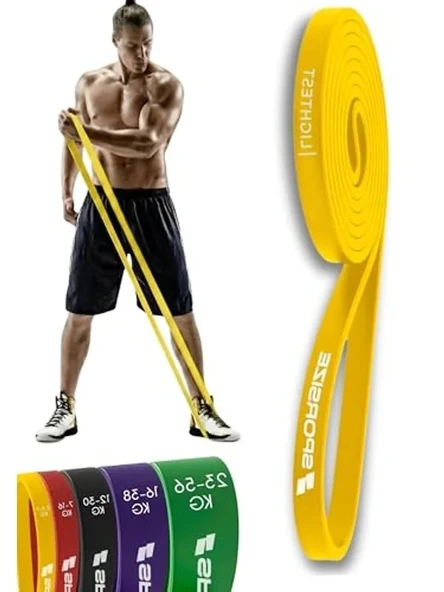 Tekli Güçlü Lateks Direnç Bandı, Fitness ve Pilates Egzersizleri için Uygun ürün görseli 1