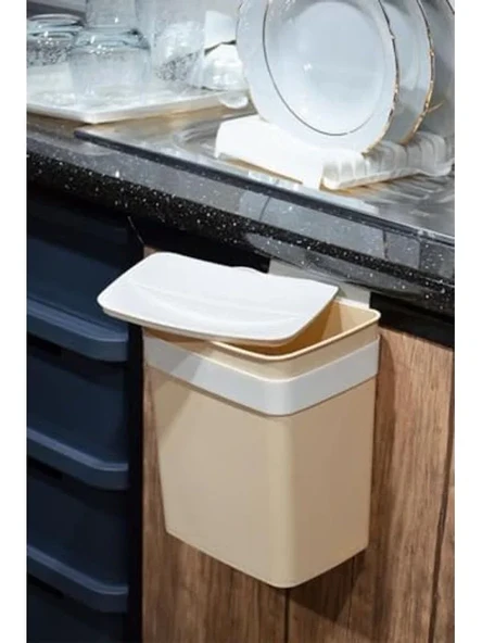 Minimalist Tasarımlı Askılı Çöp Kutusu, 4 LT Kapasite ürün görseli 1