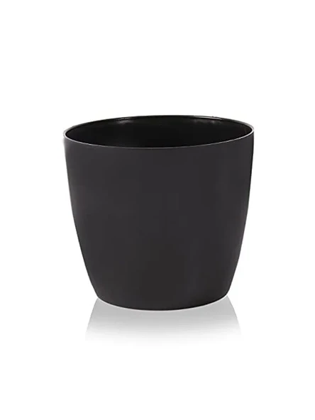 YK05 Yakut Saksı No:5 Drenaj Aparatı ile Birlikte 34cm, 22 Litre Siyah ürün görseli 1