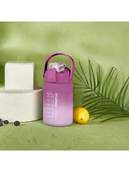 Motivasyon Matara, Pipetli, 1500 ML, Mor-Lila ürün görseli 1
