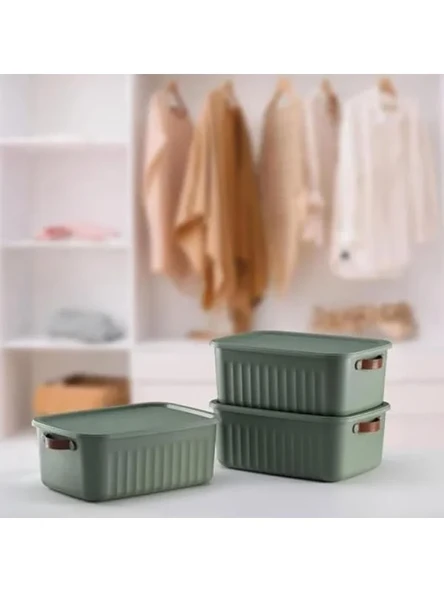 Dekoratif Kapaklı Kutu, 35x25x14 cm Ölçülerinde ve 10 Litre Hacim ürün görseli 1