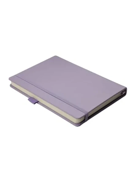 Pastel Mor Renkli 14x20 cm Boyutunda Lastikli Noktalı Defter ürün görseli 1