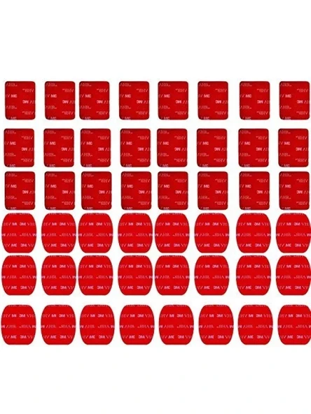 48 Adet Kırmızı VHB Yapışkan Çıkartma, Aksiyon Kamerası Aksesuarı ürün görseli 1