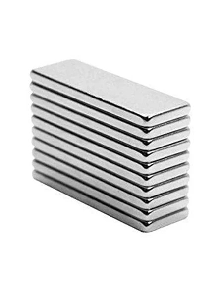 Neodyum Mıknatıs 30x10x2 mm, 10 Adet Güçlü Yapışma Özelliği ürün görseli 1