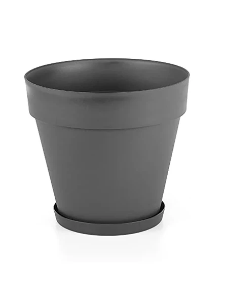 55cm Antrasit Drenaj Aparatlı Saksı ile 76 Litre Kapasite ürün görseli 1