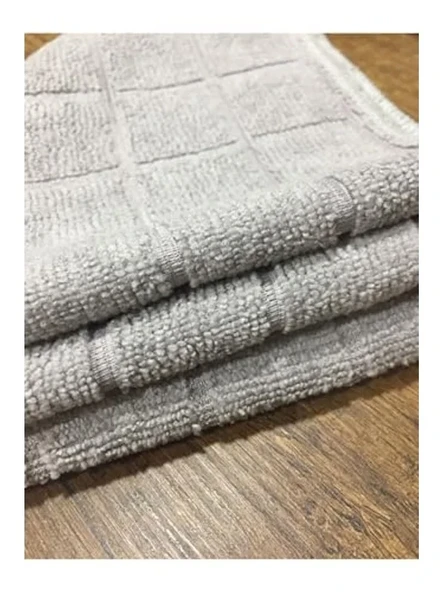 Gri Mikrofiber Yer Bezi, 50x50 cm Ölçüsünde 2'li Paket ürün görseli 1
