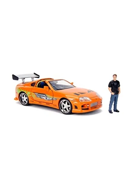 Jada 1:24 Fast & Furious Brian's 1995 Toyota Supra Mk4 Figürlü Set ürün görseli 1