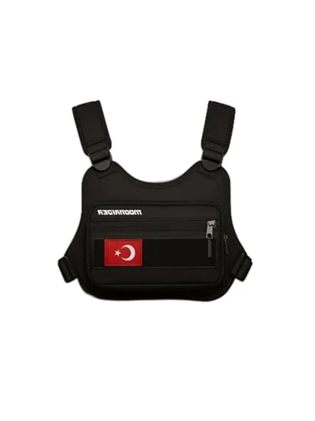 Geniş Hacimli Motosiklet Göğüs Çantası, Yelek Tipi ve Kullanışlı ürün görseli 1