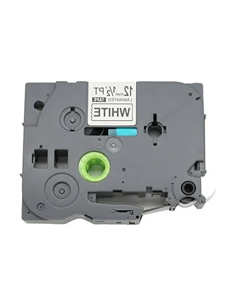 Brother P-Touch TZ S231 TZe S231 12mm 1/2 inç OPA1223 ile Uyumlu Beyaz Üzerine Siyah Ekstra Güçlü Yapışkanlı Etiket Bandı 1 Paket ürün görseli 1