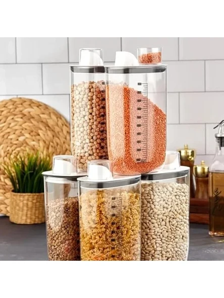Kapaklı Vakumlu Erzak Saklama Kabı, 2000 ml Kapasite ile Düzenli Mutfak ürün görseli 1