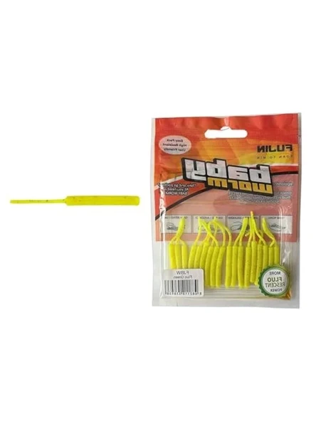 Silikon Yumuşak Yapılı LRF, 5.2 cm Fluo Green Glow Seti ürün görseli 1