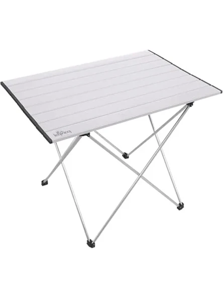 Alünyum Katlanabilir Kamp ve Piknik Maı, 47x66x51 cm, 1840 gr, 18 Taşıma Kapasiteli, Omuz Askılı Taşıma Çantalı, Su Geçirmez Üst Yüzey, Hafif ve Dayanıklı, Türkiye Menşeili (Gri) ürün görseli 1
