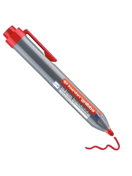 Beyaz Tahta için Kırmızı Yazı Kalemi - Yuvarlak Uç 1,5-3 mm ürün görseli 1