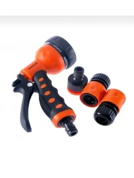 Otomatik Bahçe Sulama Seti, 4 Fonksiyonlu Tabanca ile 1/2" Bağlantı ürün görseli 1