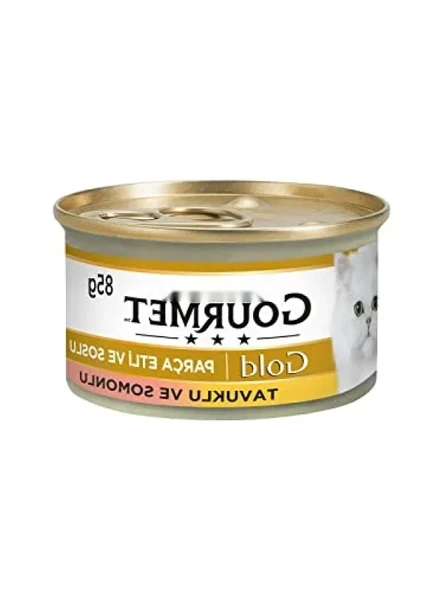 Yetişkin Kedi İçin Parça Etli Somon ve Tavuklu Yaş Maması 85 g ürün görseli 1