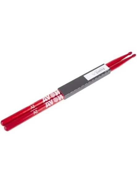 Hickory Malzemeden Üretilmiş Kırmızı Baget - 5A Boyut ürün görseli 1