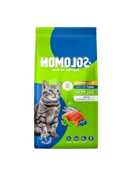 Hipoalerjenik Somonlu Yetişkin Kedi Maması, 9 Kg ürün görseli 1