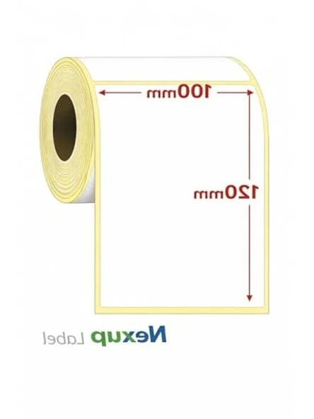 Barkod ve Adres Termal Etiket, 100x120 mm Boyutunda, Yazıcılarla Uyumlu ürün görseli 1