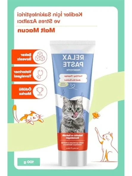 Rahatlatıcı Kedi Macunu 100g - Stres Azaltıcı ve Sindirim Destekleyici ürün görseli 1