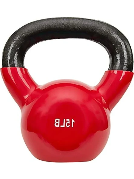 Vinil Kaplı Kettlebell Ağırlık Seti, 5-25 LB Seçenekleri ürün görseli 1