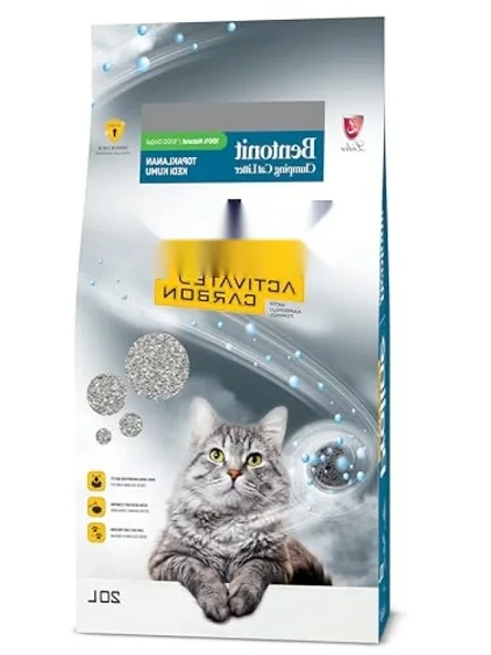 Aktif Karbonlu Kedi Kumu 20 L - Koku Kontrolü ve Hijyen ürün görseli 1