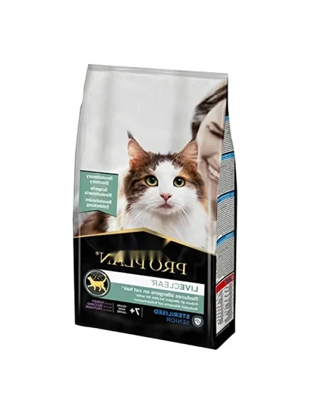 7 Yaş Üzeri Kısırlaştırılmış Kediler İçin Hindi Etli Kedi Maması 1.4 kg ürün görseli 1