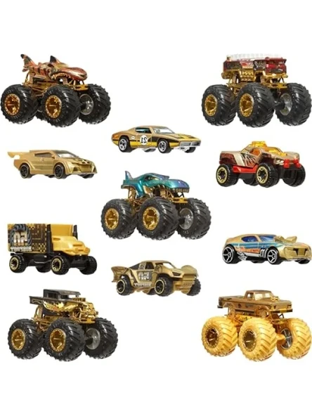Monster Trucks Araba ve Kamyon Seti - 6 Araç - Resim 2