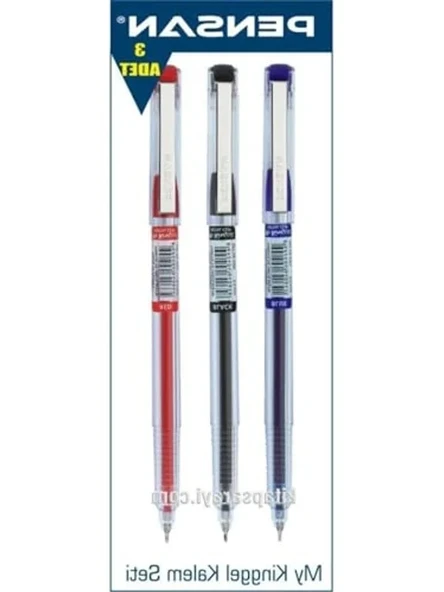 3 Adet 0.5 mm Jel Kalem Seti, Yüksek Kalite Yazım Deneyimi Sunar ürün görseli 1