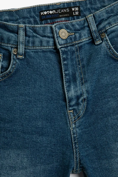 Skinny Fit Kot Pantolon - Michael Jean ürün görseli 1
