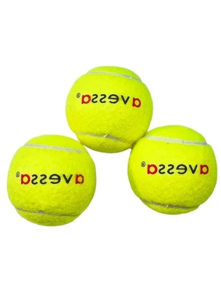 Avessa Tenis Topu, 3'lü Paket, Hoby ve Amatör Kullanım, Sarı, TT-100 ürün görseli 1