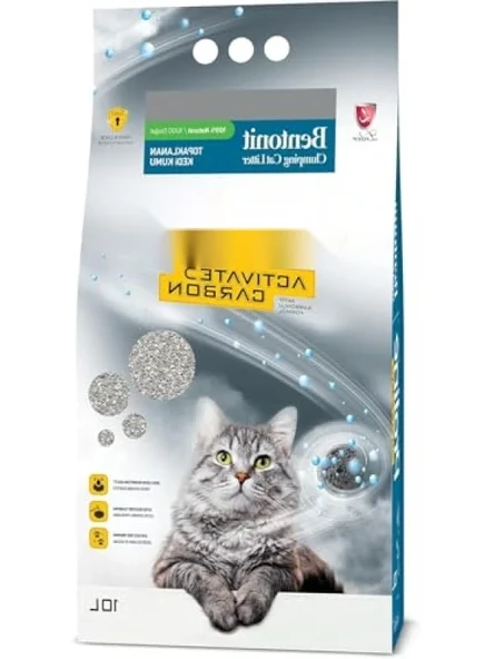 Aktif Karbonlu Topaklanan Kedi Kumu - 10 Lt ürün görseli 1