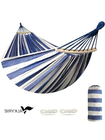 Kanvas Hamak, 260x150 cm Ölçülerinde İki Kişilik Bahçe ve Kamp İçin ürün görseli 1