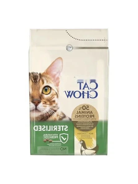 Kuru Kedi Maması, Tavuklu, Kısırlaştırılmış, Yetişkin, 3 kg ürün görseli 1