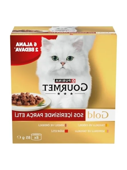 Parça Sığır Etli Yaş Kedi Maması, 85 gr Multipack (8 Al 6 Öde) ürün görseli 1
