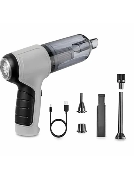 Şarjlı Mini Araç Süpürgesi, 120W ve 6000Pa Güç ile ürün görseli 1