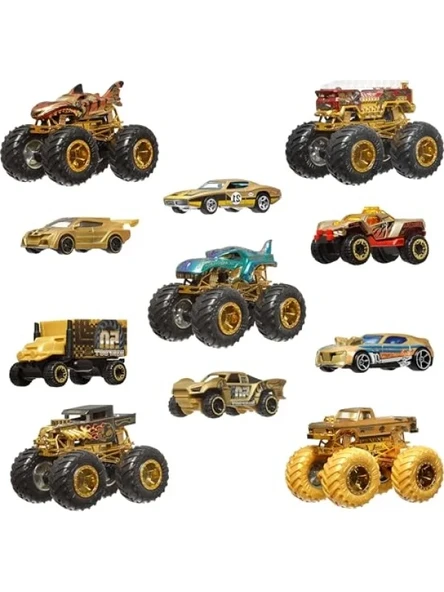 Monster Trucks Araba ve Kamyon Seti - 6 Araç - Resim 3