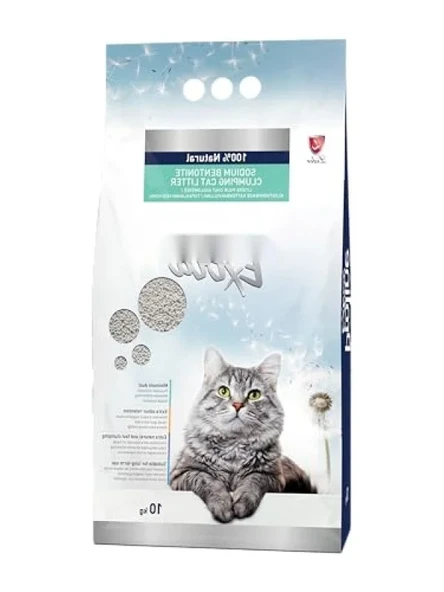 Gri Bentonit Topaklaşan Kedi Kumu 10 L ürün görseli 1