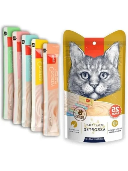 Karışık Sıvı Kedi Ödülleri - 25 Adet (14 gr) ürün görseli 1
