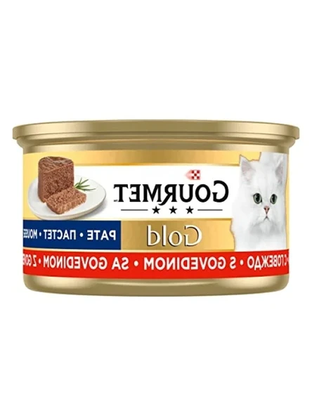 Kıyılmış Sığır Etli Yaş Kedi Maması, 85 g, Yetişkin Kediler İçin ürün görseli 1