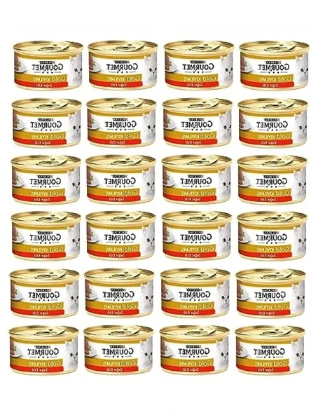 Kıyılmış Sığır Etli Yaş Kedi Maması, 24 x 85 gr ürün görseli 1