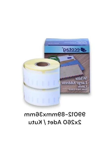 89 mm x 36 mm Termal Etiket, Barkod ve Adres Yazıcıları ile Uyumlu 520 Adet Set ürün görseli 1