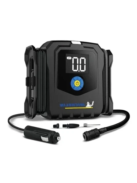 Ayarlanabilir Dijital Basınç Göstergeli Hava Pompası, 120 PSI 12 Volt ürün görseli 1