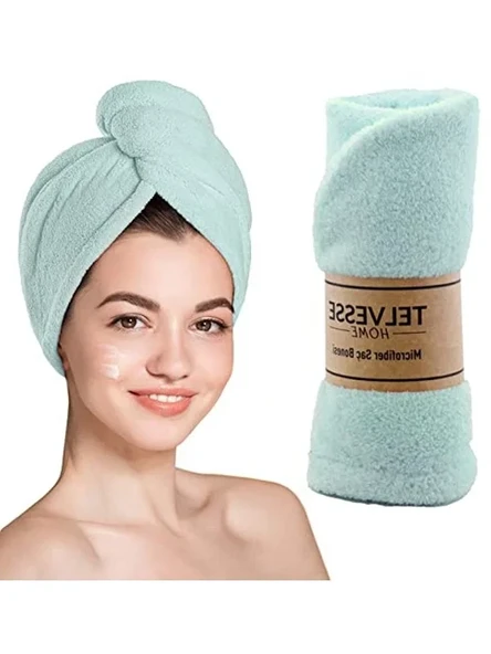 Süper Emici Mikrofiber Saç Havlusu, Hızlı Kuruma Özelliği ile ürün görseli 1