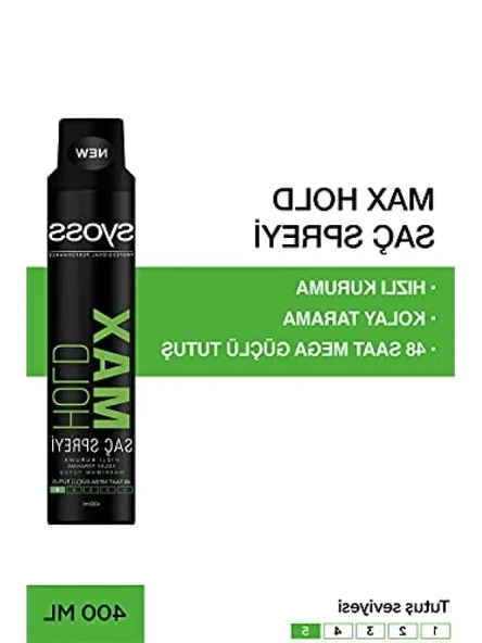 Maksimum Tutuş Saç Spreyi 400 ml - Resim 2