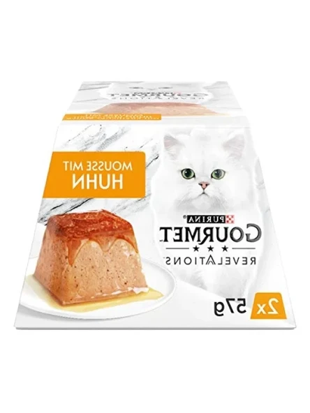 Yüksek Kaliteli Tavuklu Yaş Kedi Maması, 2 x 57 g ürün görseli 1