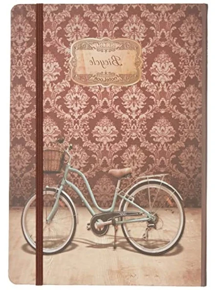 Retro Çizgili Defter - B5 Boyut, Şık Tasarım ürün görseli 1
