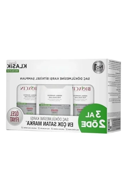 Yağlı Saçlar için 3 Adet 300 ml Etkili Şampuan ürün görseli 1