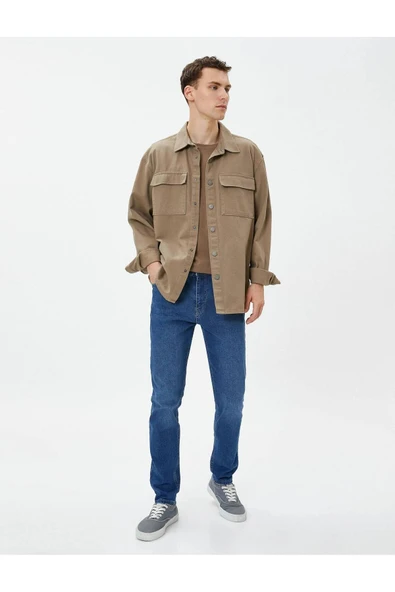 4wam40118nd Skinny Mıchael Erkek Jean Pantolon Orta Indigo ürün görseli 1