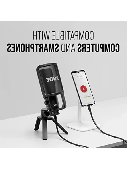 USB-C Bağlantılı Stüdyo Kalitesinde Kondansatör Mikrofon - Resim 2