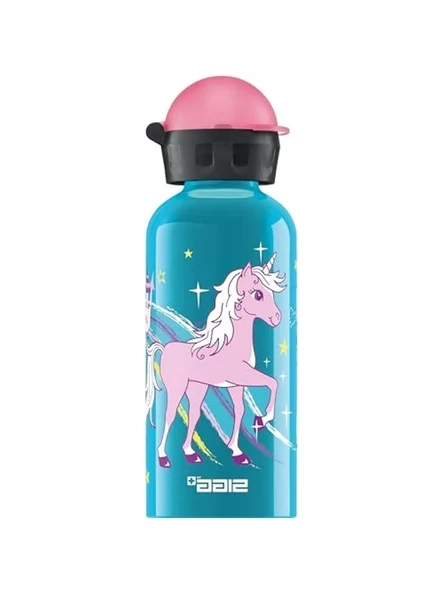 Sızdırmaz Açık Mavi Çocuk İçecek Şişesi, Hafif ve BPA İçermeyen Tasarım, 0.4 L ürün görseli 1